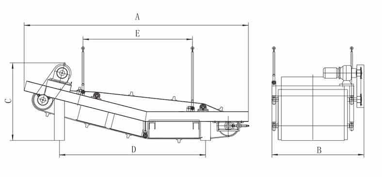 Auto-Discharge Self Cleaning Belt Type Magnetic Separator for Magnetic Material Equipment