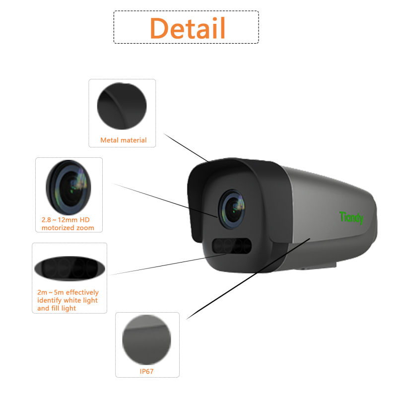 2MP Face Recognition Bullet Camera and 5CH NVR CCTV Camera Kits