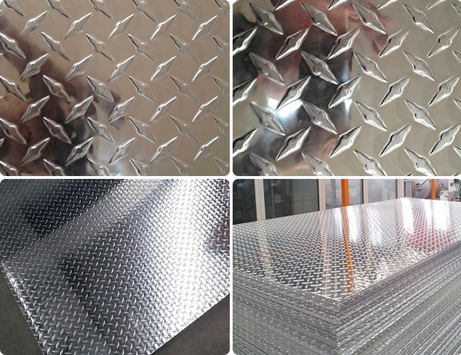 Buy Tread Plate 5052 Aluminum Sheets with PVC