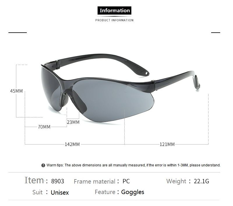 European and American Sports Riding Sunglasses One-Piece Sunglasses Color Film Sunglasses