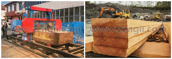 Timber Cutting Sawmill Portable Horizontal Band Saw Automatic Band Saw