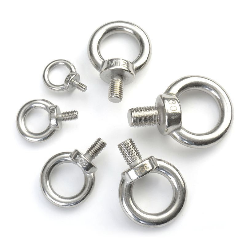 SS304 & 316 DIN580, DIN582 Eye Bolt and Eye Nut