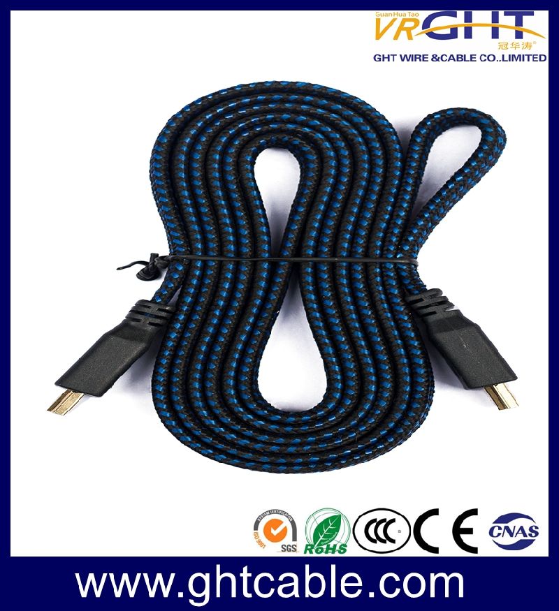 1.8m Cu High Quality Flat HDMI with Straight Head and Angle Head