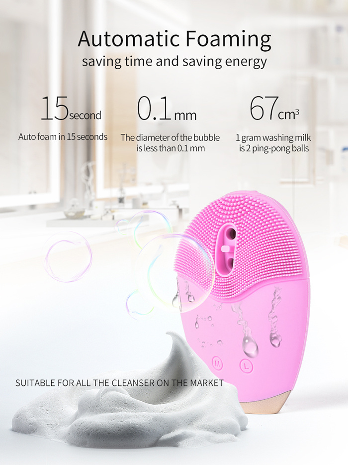 Wholesale Best Selling Silicone Facial Cleaner Massager Electric Face Cleaner Facial Cleansing