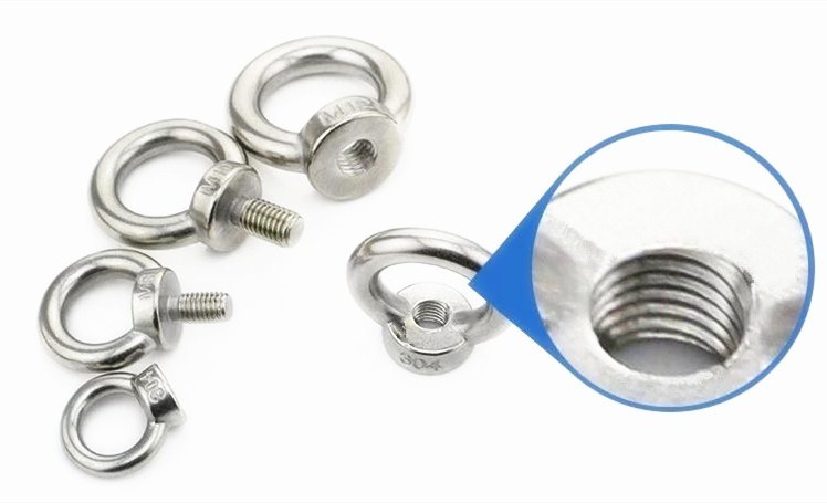 SS304 & 316 DIN580, DIN582 Eye Bolt and Eye Nut