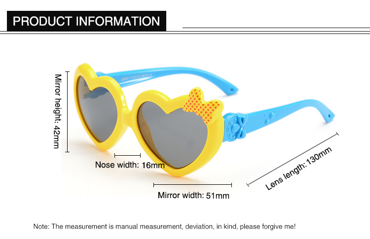 Fashion Popular Custom Sunglasses Love Heart Sunglasses Mirror Kids Sunglasses