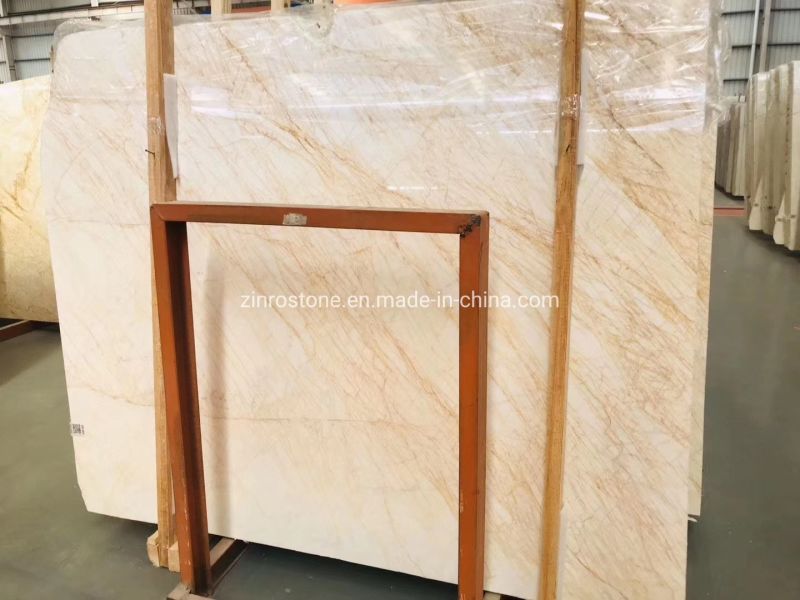 Natural Stone Yellow/Goldden Spider Jade Marble for Building Decoration