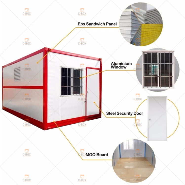 Low Cost Folding Prefab Clinic Building Hospital Foldable Mobile Container House