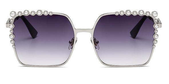 New Pearl Sunglasses Fashion Decorative Sunglasses Large Frame Diamond Sunglasses