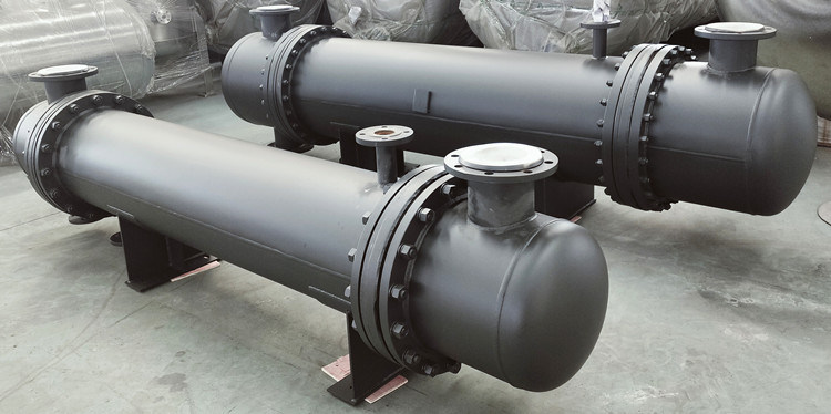 Heating and Cooling Shell and Tube Heat Exchanger for Air Compressor