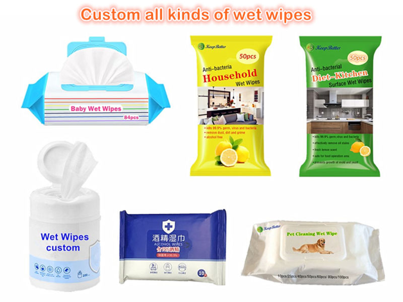 Pet Wipes of Cats and Dogs Wiping Eyes and Feces