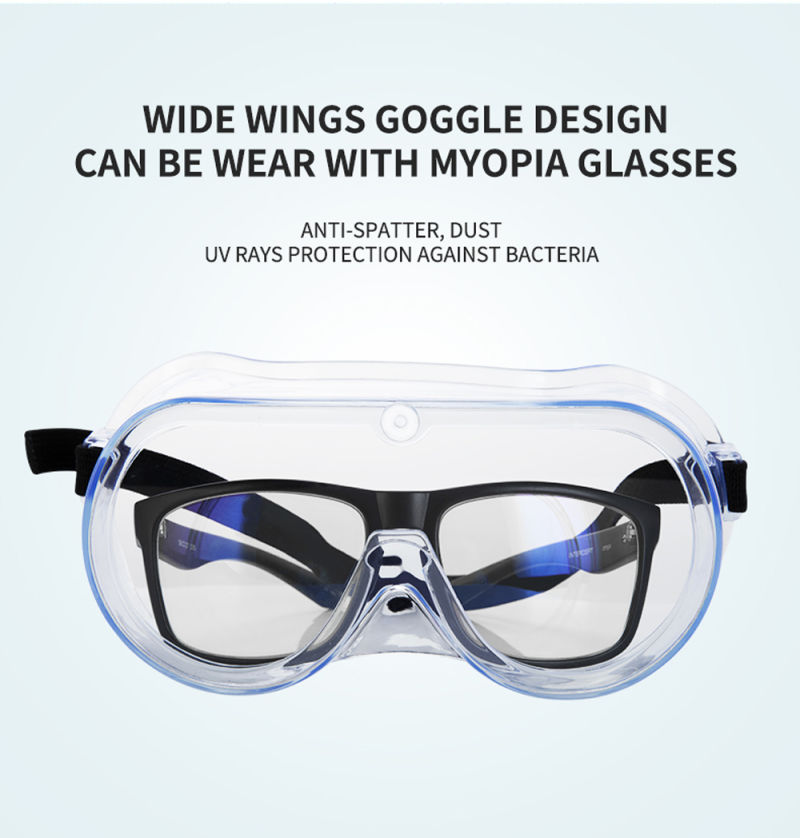 Eyes Protective Goggles Anti-Fog Safety Glasses for Adults