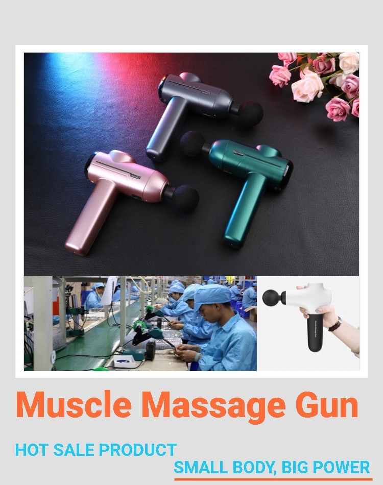 Cordless Mini Fascia Gun Deep Muscle Massage Gun Machine Custom Muscle Gun Massage