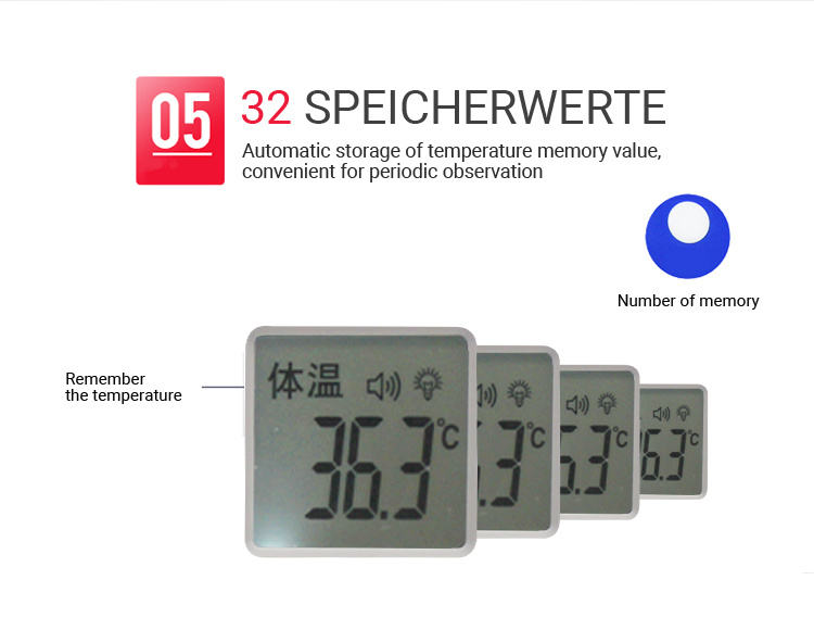 Fast Delivery Battery Powered Non Contact Forehead Infra Red IR Thermometer Infrared