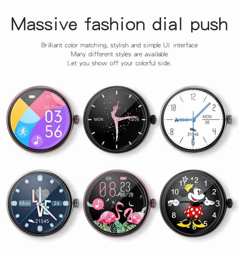 Lady Fashionable Watch with Bluetooth Dialing / Calling, Local Music Playing, Music Playing Connected to Tws Headphones, Female Physiological Cycle