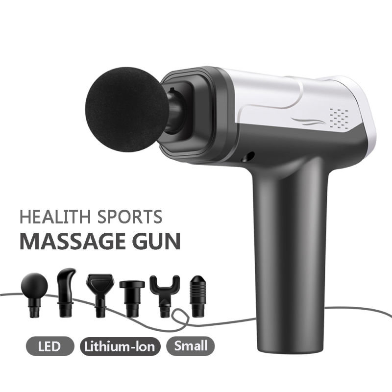 Vibration Electric Massager Gun LCD Monitor Massage Muscle Training Massage Back Face Massager for Neck Slimming Body Massagers