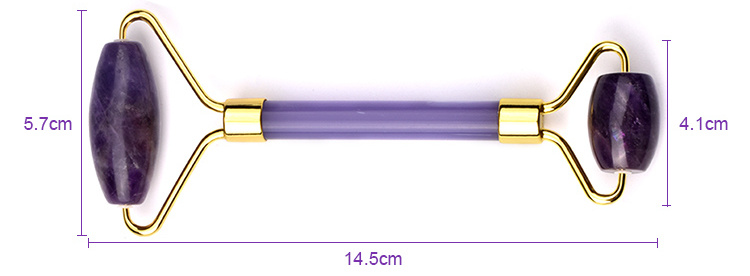 Amethyst Roller Massager to Massage The Face and Eye Jade.