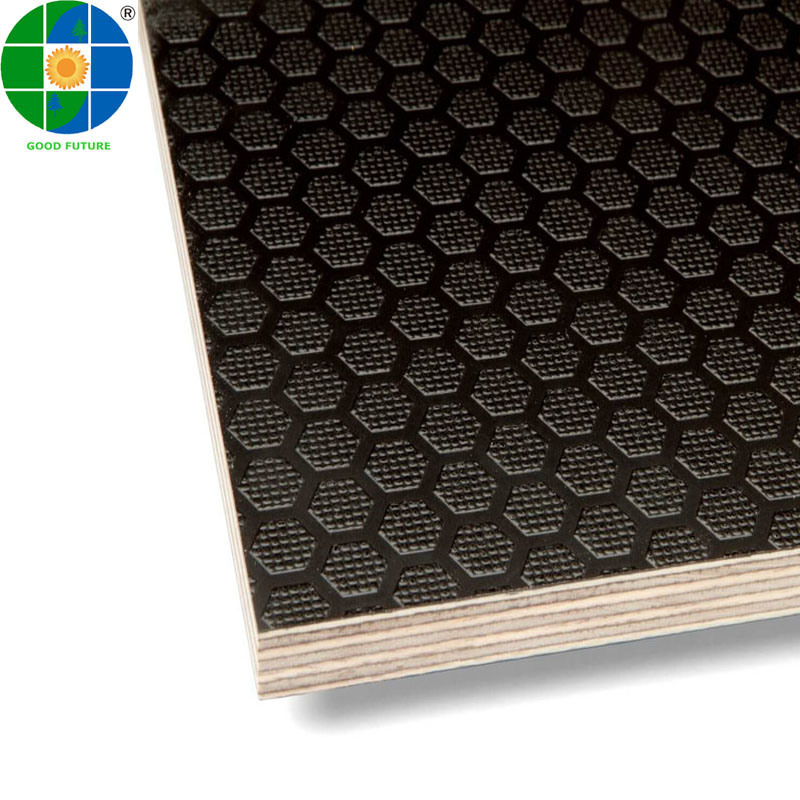 12-18mm Face Black Film Face and Face Anti-Slip Construction Plywood