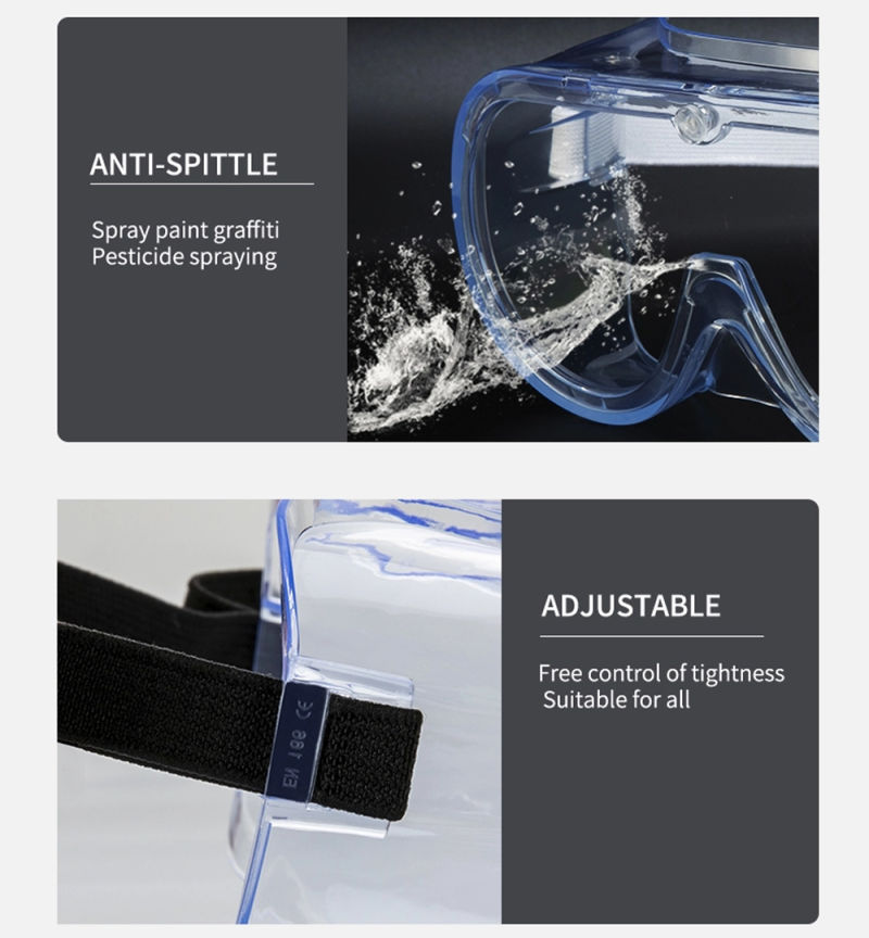 Eyes Protective Goggles Anti-Fog Safety Glasses for Adults