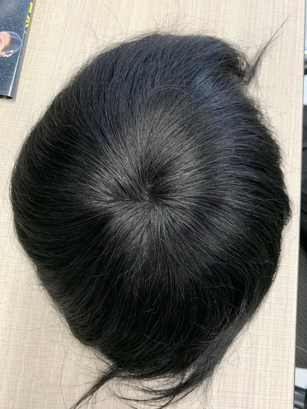 Wholesale Hair Toppers Hair Replacement Korean Lace Closure Hair Pieces Men Toupee