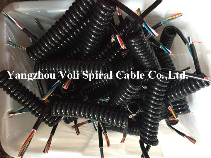 PVC Insulated TPU Sheathed Copper Wire Flexible Electrical/Electric Coiled Cable