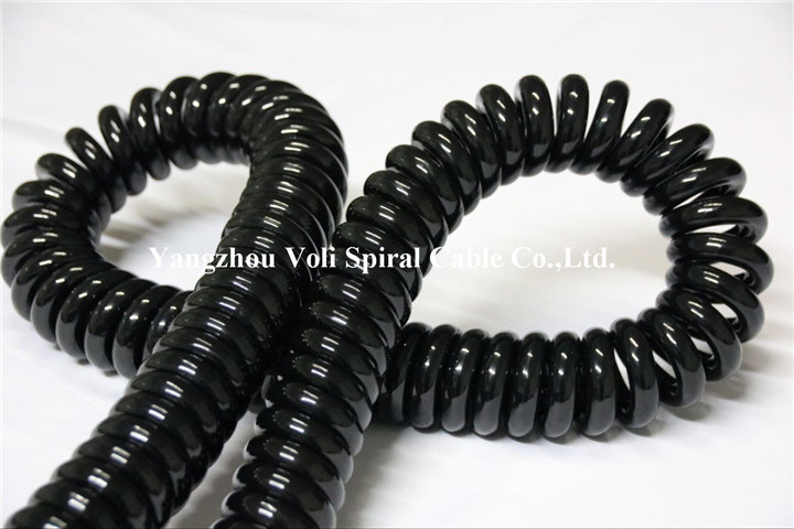 PVC Insulated TPU Sheathed Copper Wire Flexible Electrical/Electric Coiled Cable