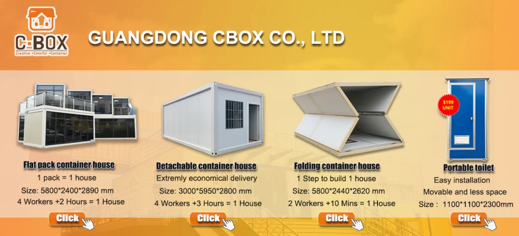 40FT Flat Pack Container House Restaurant Buildings Shipping Container House