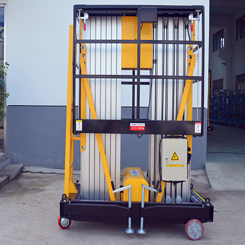 Aluminium Alloy Dual Masts Aerial Work Platform Lift (10m)