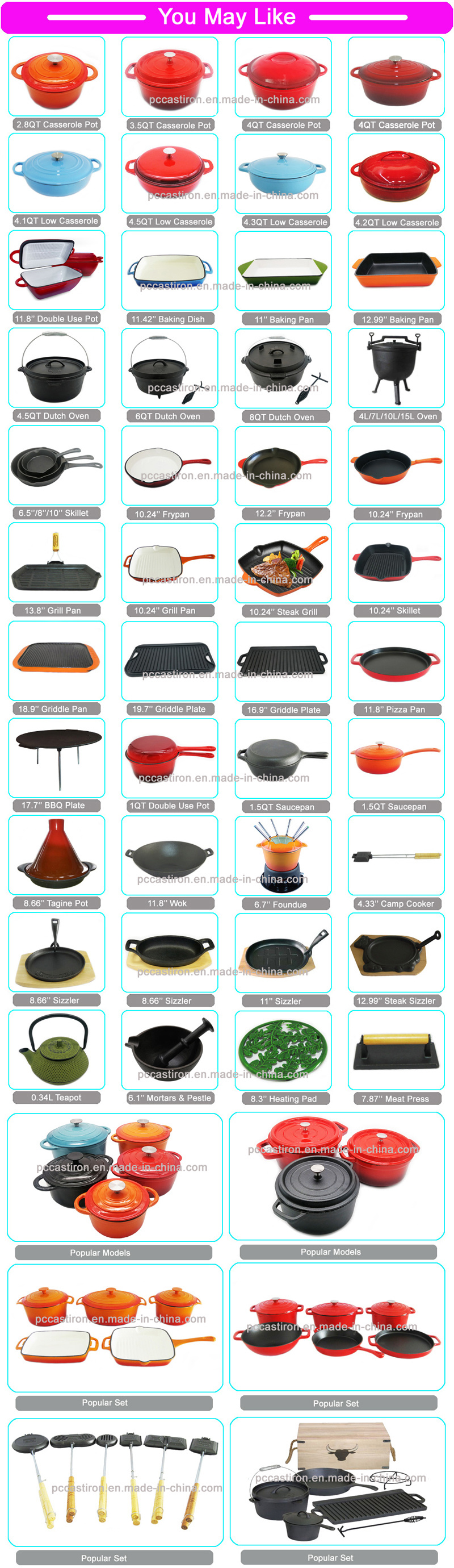 10'' Real Nonstick Cast Iron Frying Pan China Factories