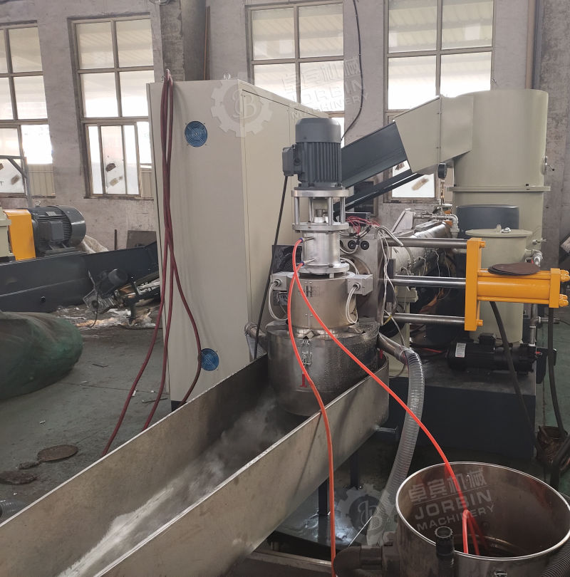 Auto PP PE Agglomerator Recycle Plastic Granules Making Extrusion Machine for Ecuador