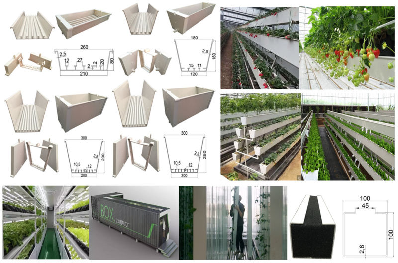 Growth Trough Used for Vertical Tower/Farm/Nft Hydroponics System