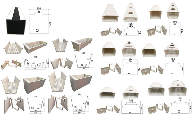 Growth Trough Used for Vertical Tower/Farm/Nft Hydroponics System