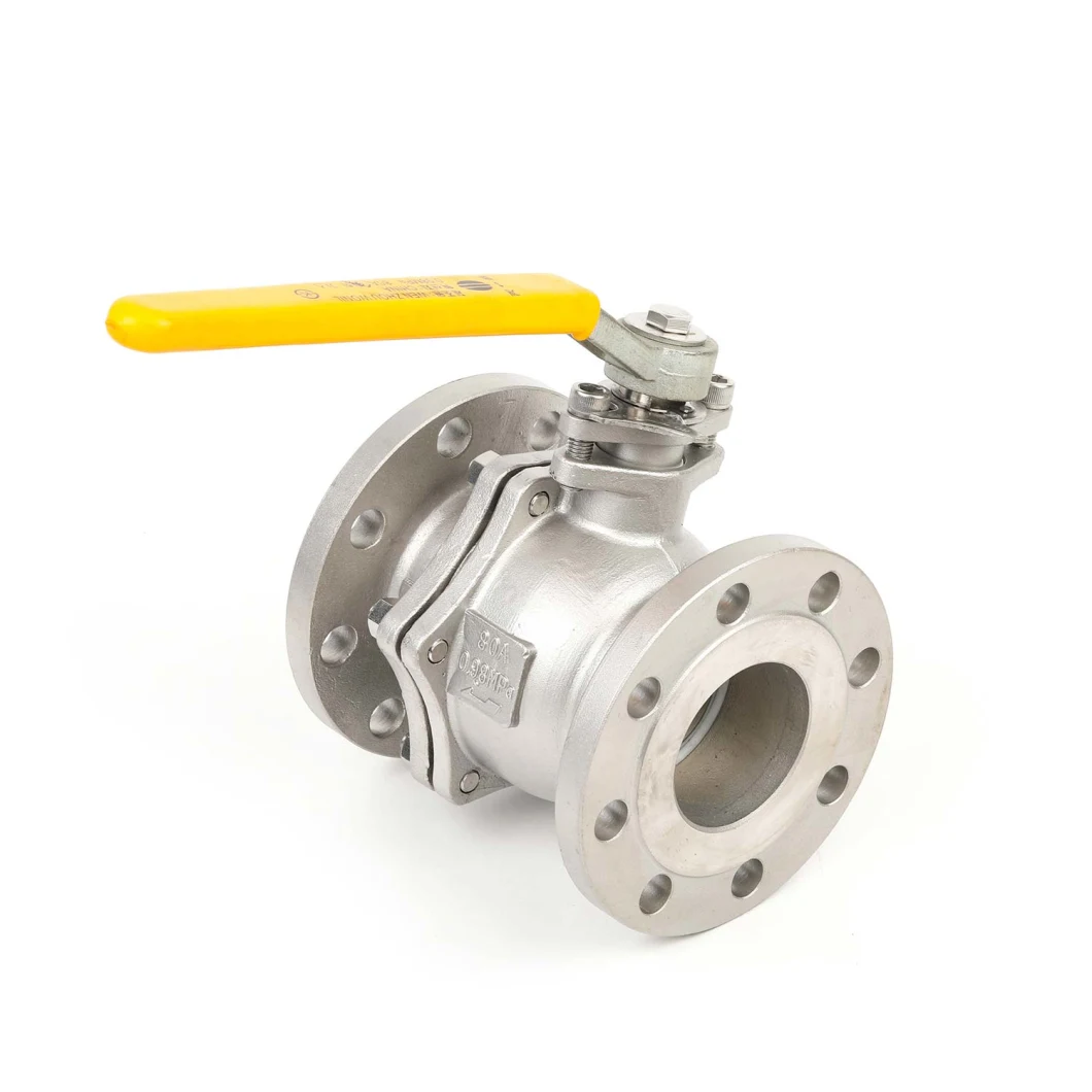 Ks JIS 10K 20K Full Bore Industry Cast Stainless Steel 2PC Teflon Floating Flange Ball Valve