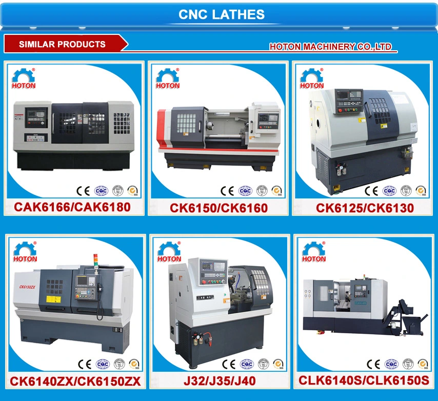 High Precision CNC Lathe Machine (Flat Bed CNC Lathe CK6150 CK6180)