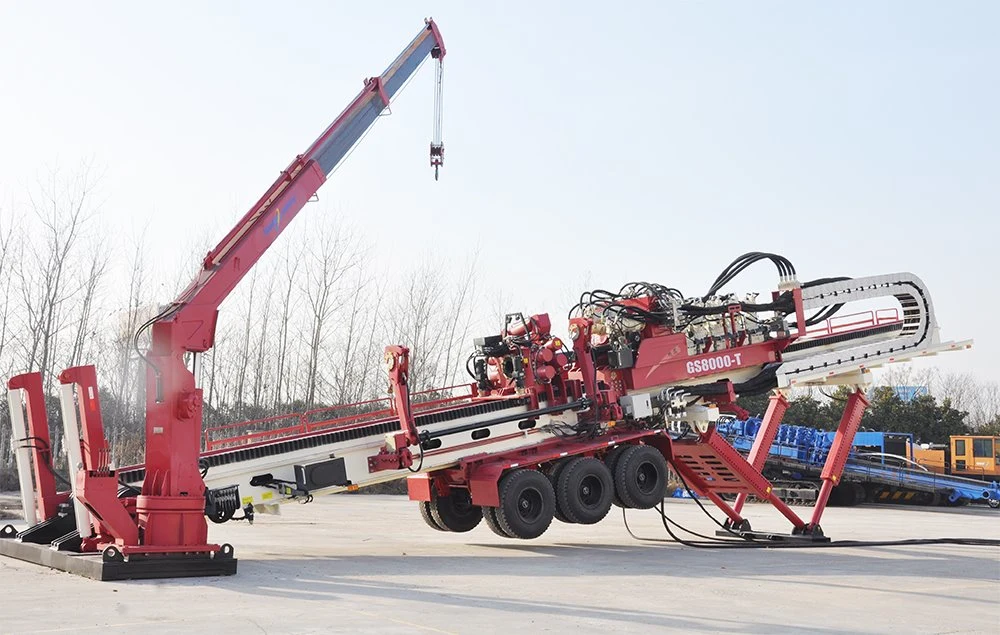 800T goodeng water/oil/gas pipe drilling rig horizontal directional drilling machine