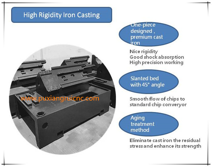 Fanuc CNC Controller Metalworking Horizontal CNC Turning Center Machinery