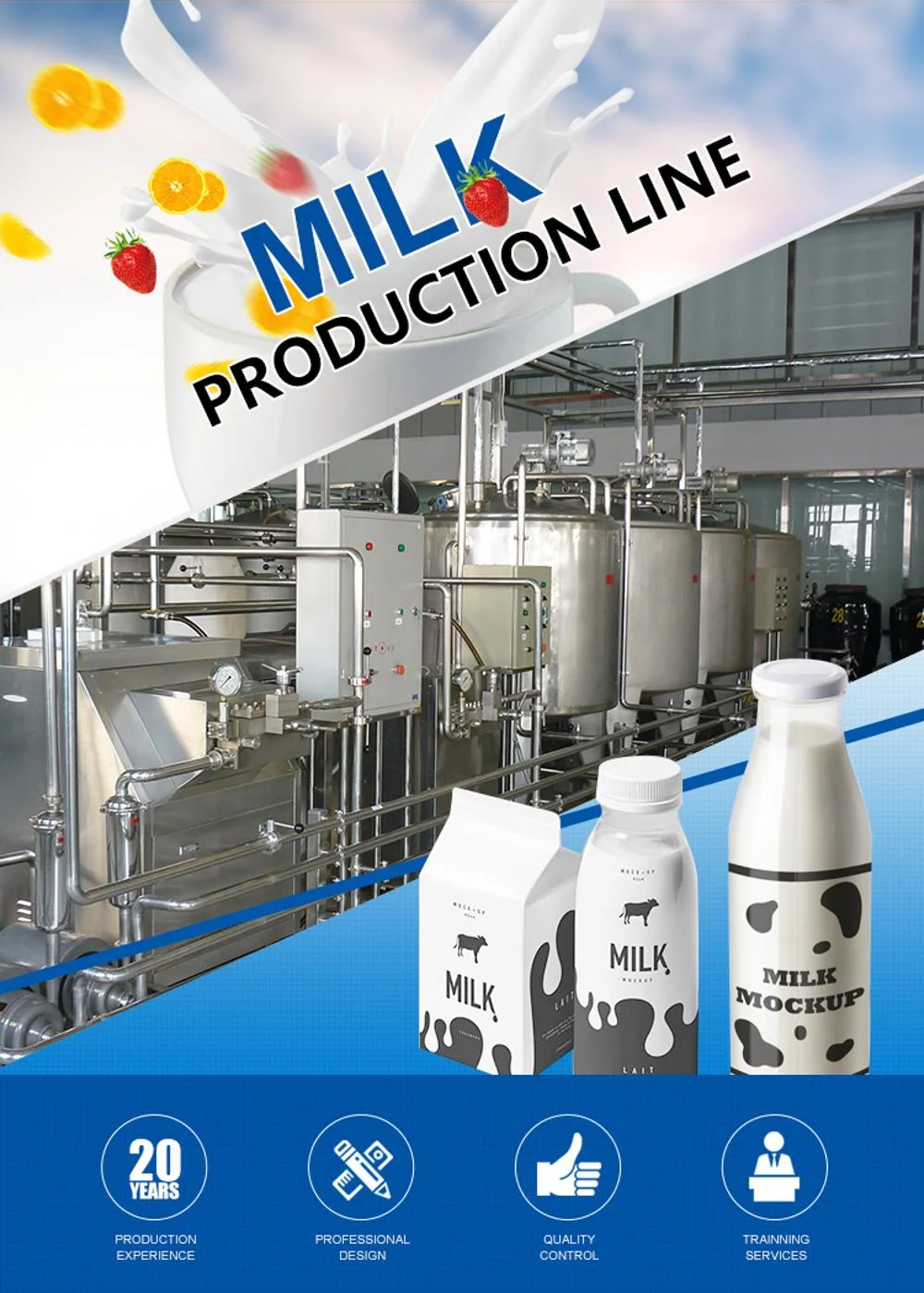 Milk Production Line Plant Small Production Line Machine Production Line Machinery