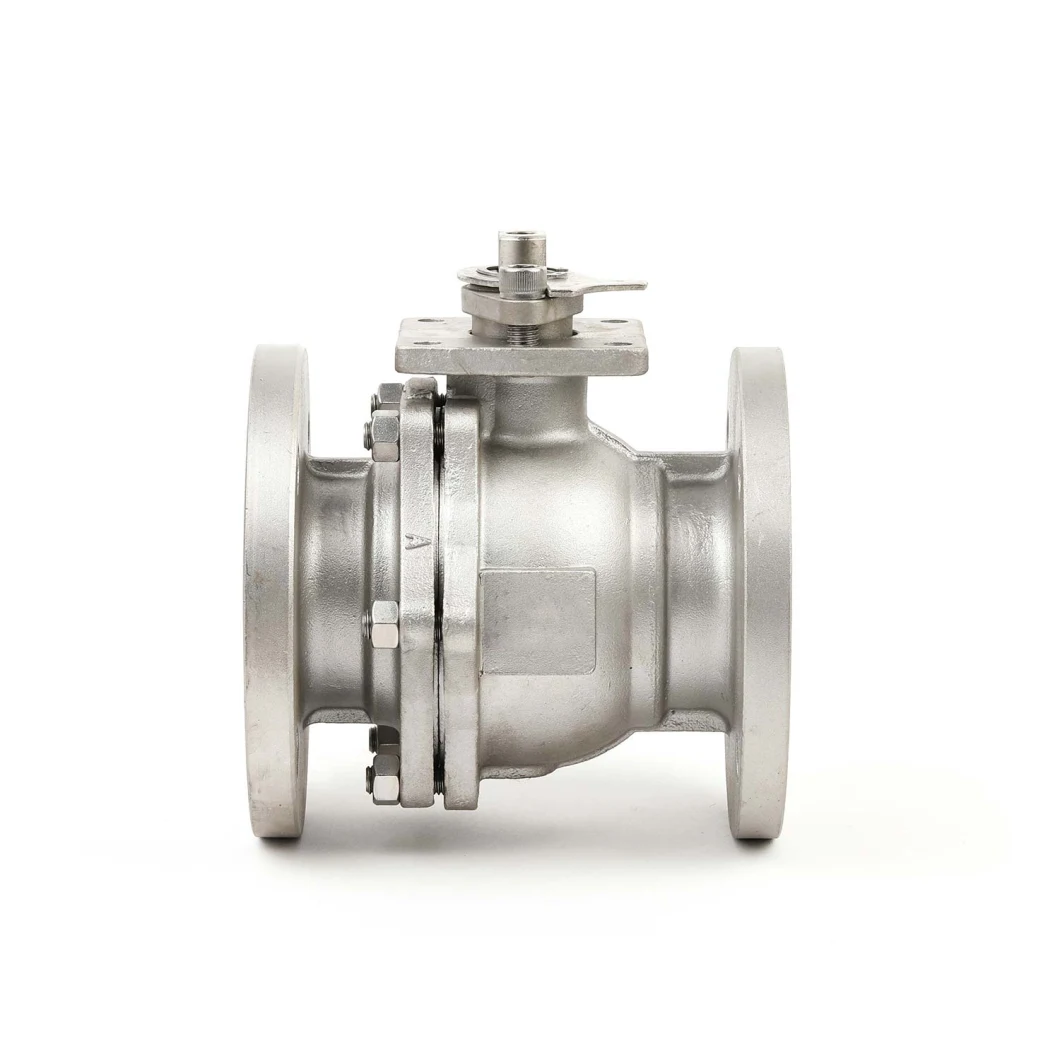 Ks JIS 10K 20K Full Bore Industry Cast Stainless Steel 2PC Teflon Floating Flange Ball Valve