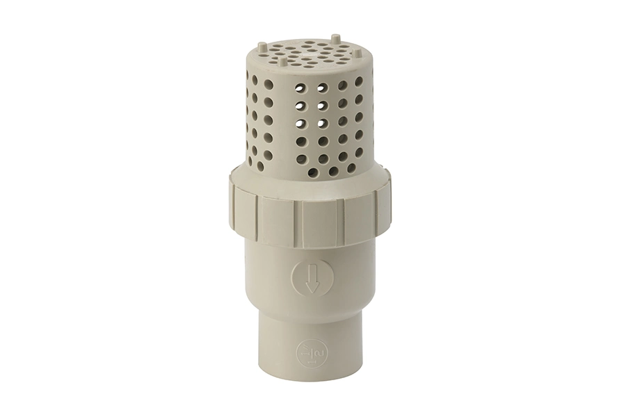 Special Type Plastic Pph Foot Valve with Round Whole