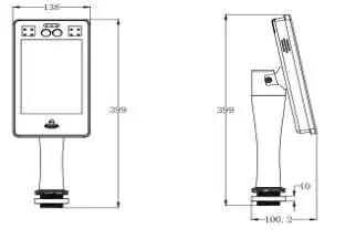 Intelligent Human Body Measurement System Body Scanner Thermal Camera for Body Fever Testing Office