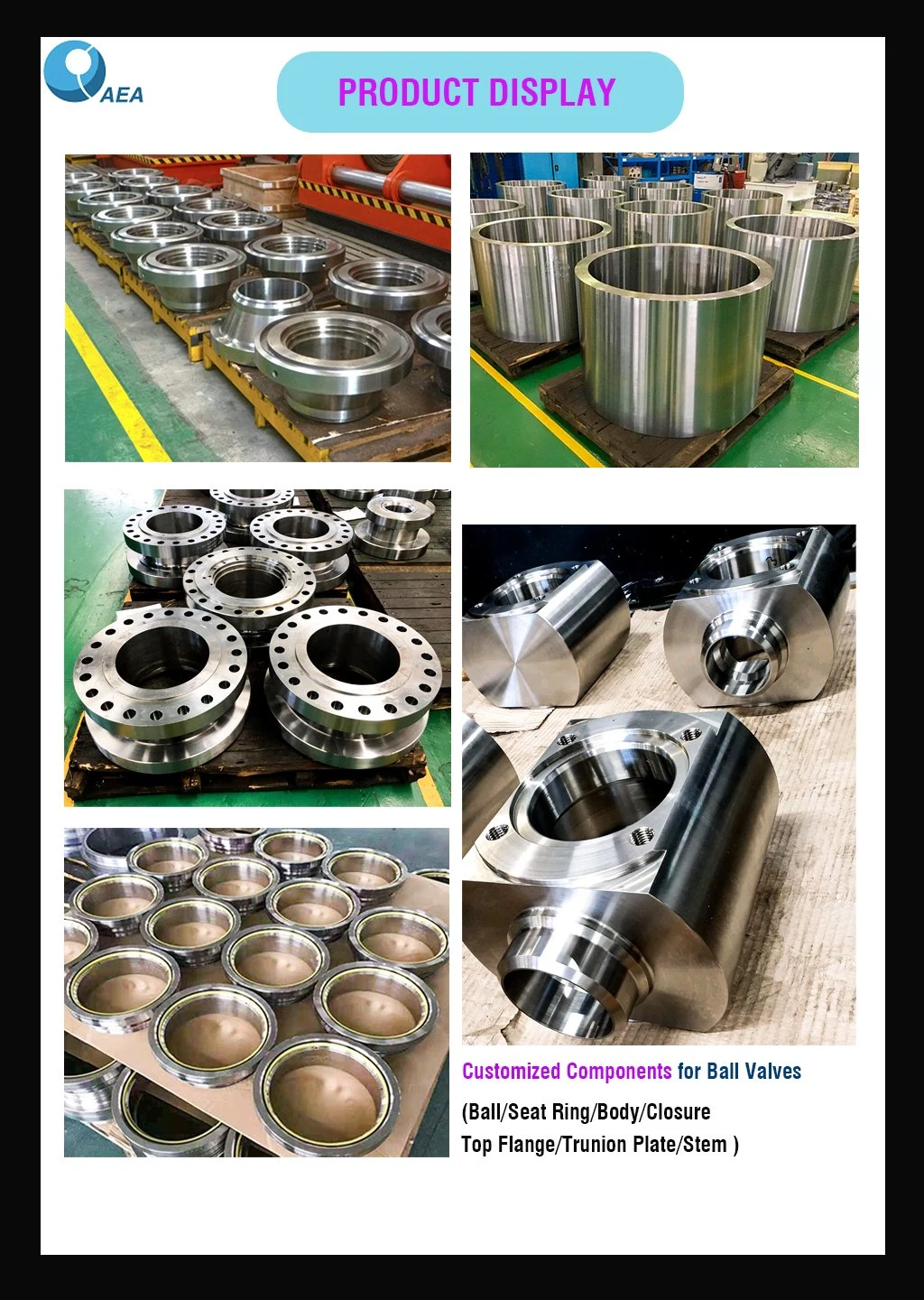 Forged Stainless Steel Machined Valve Body Valve Closure Top Flange Ball Valve Spare Kits