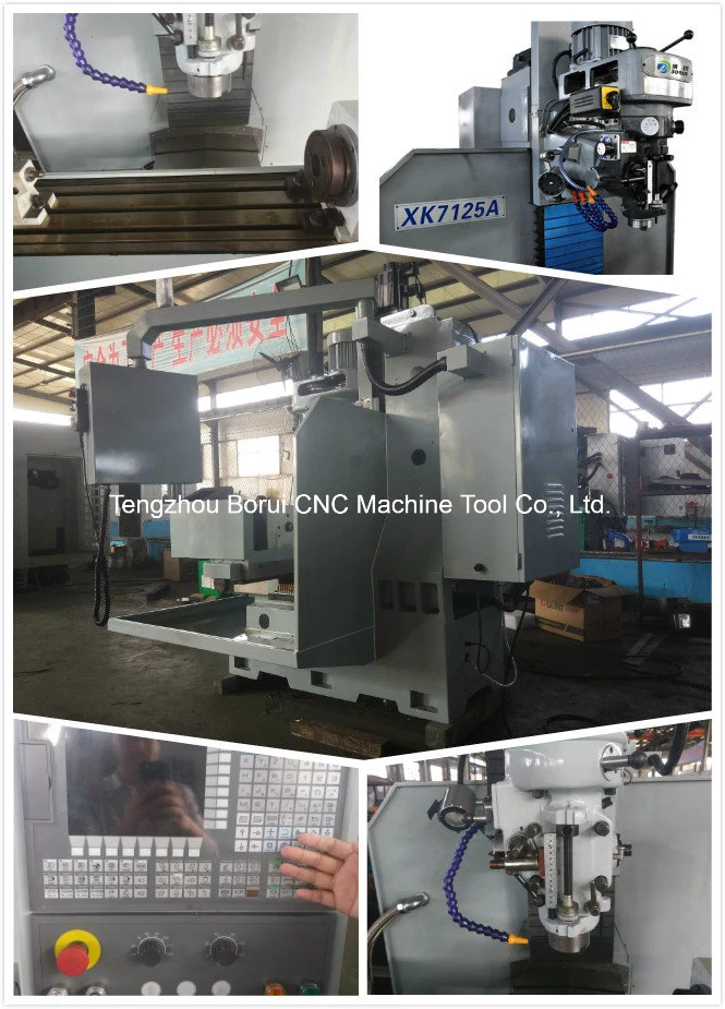 Xk7125 3 Axis 4 Axis CNC Operation Milling Machine Lowest Price China CNC Milling Machine