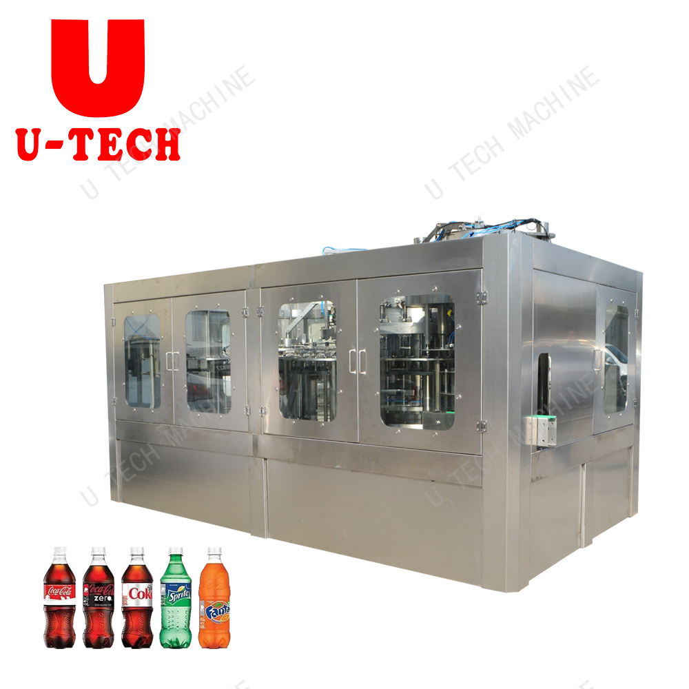 Automatic CSD Carbonated Soft Drink Making Machine / Filling Production Line