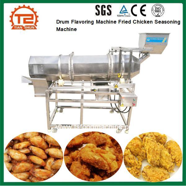 Food Process Line Drum Flavoring Machine Fried Chicken Seasoning Machine