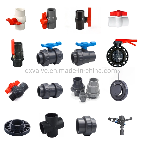 Sch80 New Material Plastic Socket PVC Compact Ball Valve Export