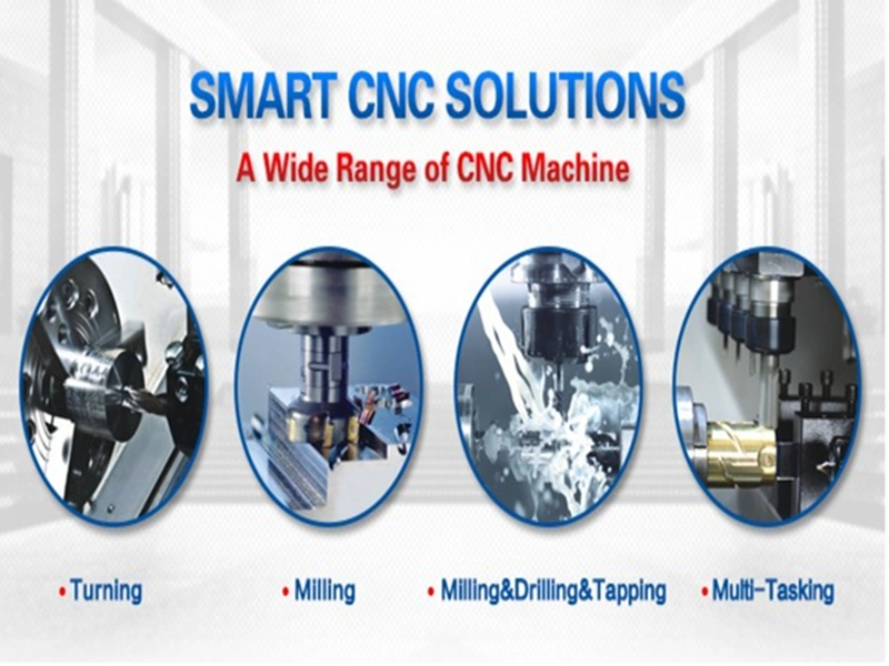 Mini Flat Bed Gang Type Tools CNC Lathe Economical Cheap Price Machine