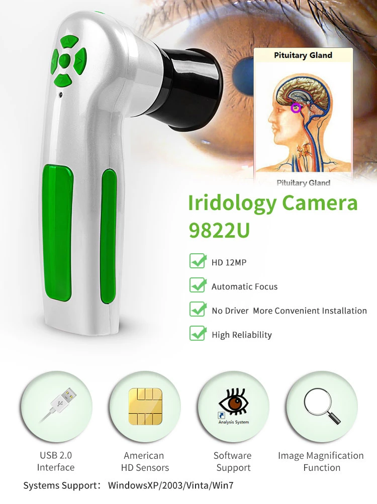 12MP Auto Focus Eye Iris Iridoscope Rapid Body Health Testing Machine