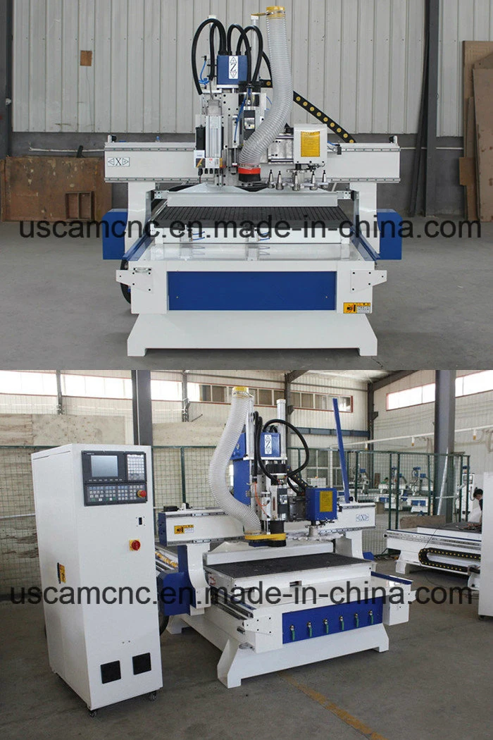 Atc CNC Router Machine with Drilling Head for Drilling Holes