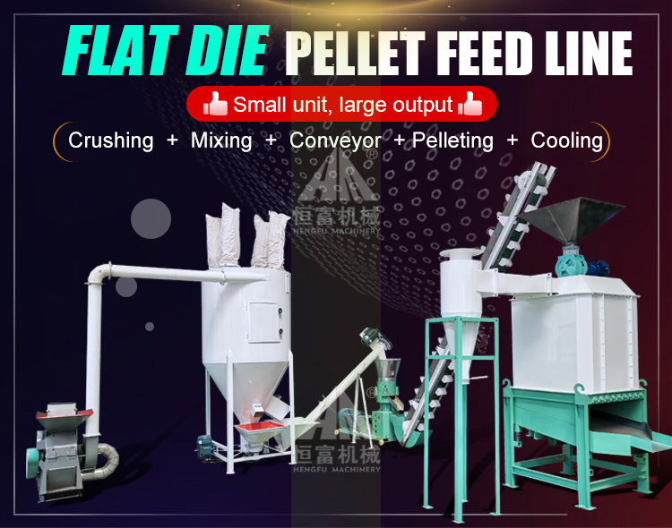 9klp Series Flat Die Pellet Feed Production Line Animal Feed Production Line