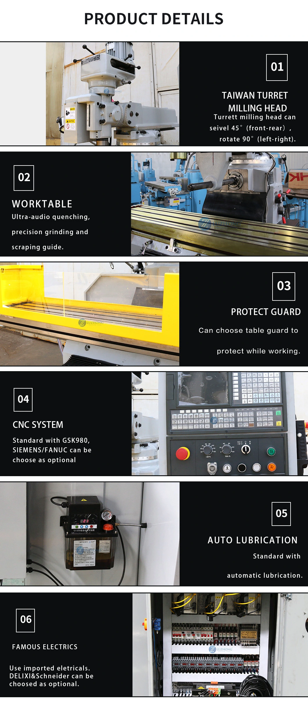 CNC Turret Milling Machine XK6325 CNC Milling Machine